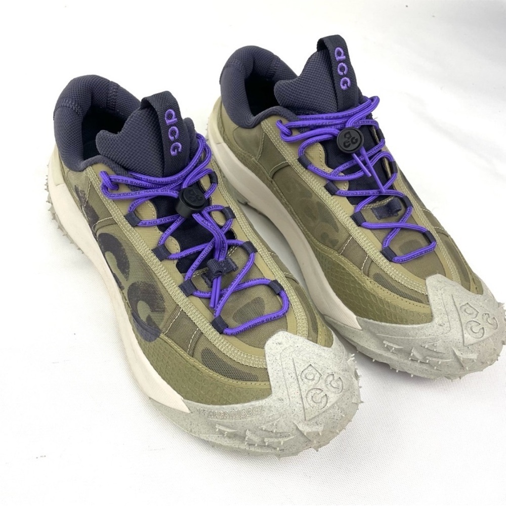 Nike ACG Mountain Fly 2 Low Olive & Violet Trail Size Men Sz 5 Women 6.5 EUC